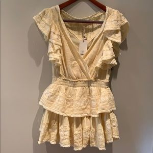 LoveShackFancy butter yellow Gwen dress